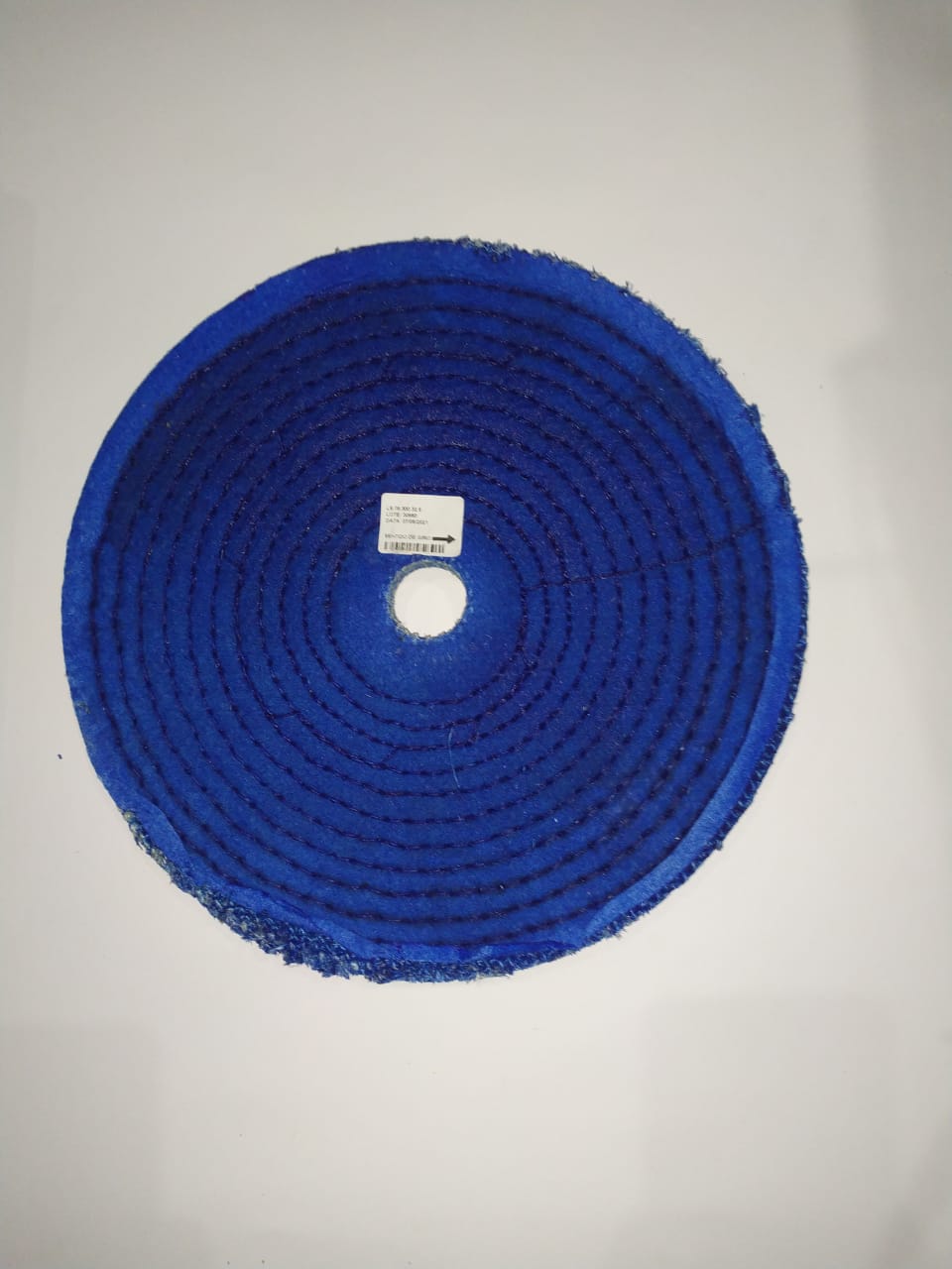 Roda sisal polir resinada azul 300mm